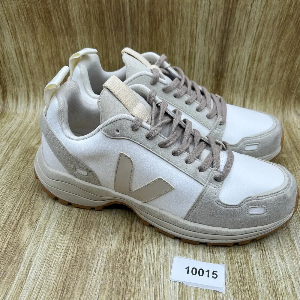 Veja x Rick‎ Owens Hiking Sneakers Men's Size 12 White Pearl Chunky Low Top